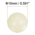thumbnail image 2 of Unique Bargains 2 Pcs Pompon Nylon Billes en Plastique Pleines 15mm G3 Roulement de Précision Bille, 2 of 6