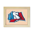 thumbnail image 1 of Usa American Style palabras Graffiti Escritorio de madera Arte Pintura 6x8 pulgadas marco de foto foto, 1 of 4