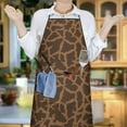 thumbnail image 6 of Leopard Print Adjustable Waterproof Apron for Adults 33x27 Inch – Cooking Apron with 2 Large Pockets, Durable Polyester Bib for Kitchen, Baking, BBQ, and Home Use, 6 of 6