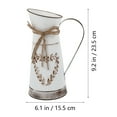 thumbnail image 2 of HORIALENCE Vintage Iron Flower Bucket Decorative Flower Holder 1Set, 2 of 5