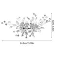 thumbnail image 3 of Bride Wedding Hair Clip Rhinestone Hair Piece Shiny Headpiece Bridal Hair Accessory, 3 of 8