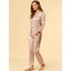 thumbnail image 4 of Conjuntos de pijama para mujer Allegra K Ropa de dormir manga larga botones Traje de noche suave XS, 4 of 6