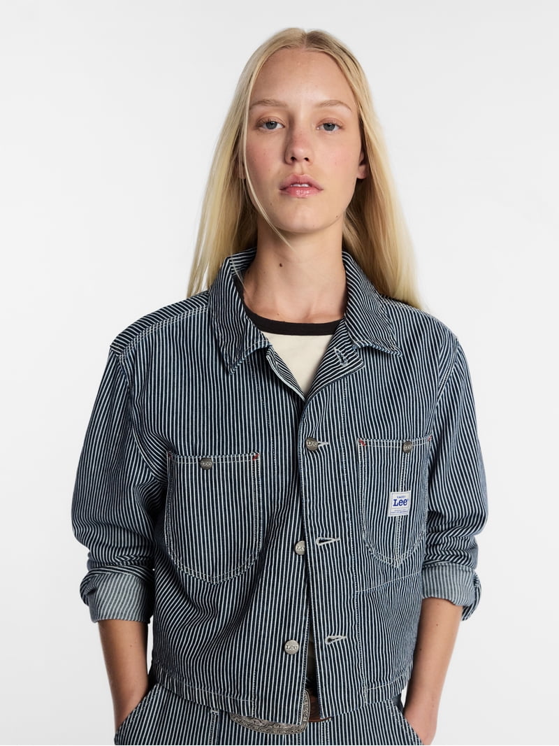 Kacey Lee Women's Cropped Chore Jacket, Sizes XS-XXL - Walmart.com