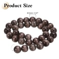 thumbnail image 2 of Uxcell 32 piezas de cuentas de piedra ojo de gato negro y gris de 12 mm, cuentas redondas suaves de cristal sueltas para hacer joyas, pulseras, collares, aretes, DIY, 2 of 7