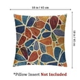 thumbnail image 4 of Blue Orange Yellow Pillow  Set of 2 Geometric Art Flower Print Decorative Outdoor Pillowcases Fall Colored Floral Farmhouse Throw Cushion Case Decor for Couch Sofa Bed, 4 of 7