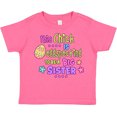 thumbnail image 3 of Inktastic This Chick is Eggspecting to Be a Big Sister with Egg and Flowers Girls Toddler T-Shirt, 3 of 5