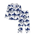 thumbnail image 1 of Balery Cartoon Iceberg Polar Bear Conjunto de Pijama con Estampado para Mujer, Conjunto de Dos Piezas con Manga Larga, Ropa de Dormir Suave con Bolsillos, Pijamas Cómodos-Large, 1 of 7