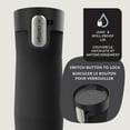 thumbnail image 2 of Contigo West Loop 3.0 Tasse de Voyage en Acier Inoxydable avec Crochet pour Sachet de Thé et Couvercle Anti-Déversement, Tasse Réutilisable à Isolation sous Vide pour Café et Thé, 16 oz (473 ml), Noir - Garde les Boissons Chaudes jusqu'à 11 Heures, 2 of 8