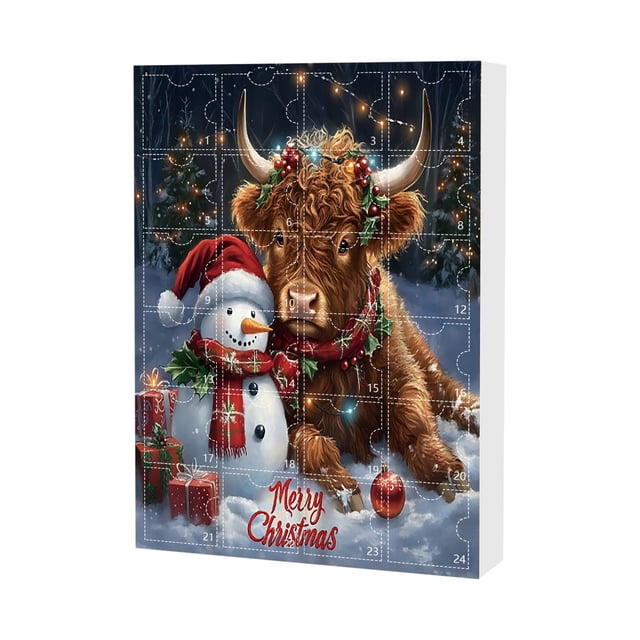 Christmas Tree Decorations Cute Cow Christmas Tree Ornament Advent Calendar Countdown Small Christmas Tree