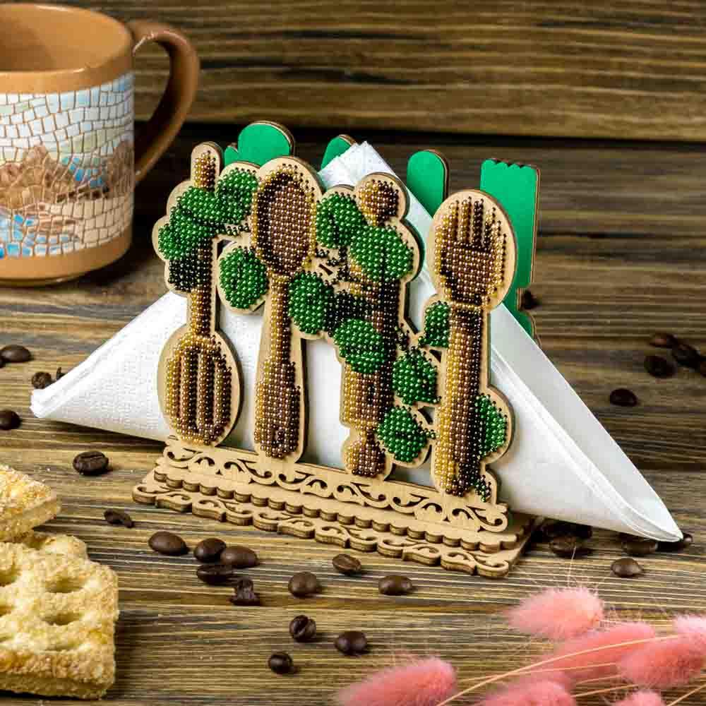 Set for embroidery with beads on wood FLK-533