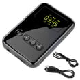 thumbnail image 1 of Transmisor de audio con pantalla digital Receptor 4 en 1 Llamada manos libres Adaptador de audio 5.0 compatible con Bluetooth inalámbrico Eigraketly EL000353-00B, 1 of 2
