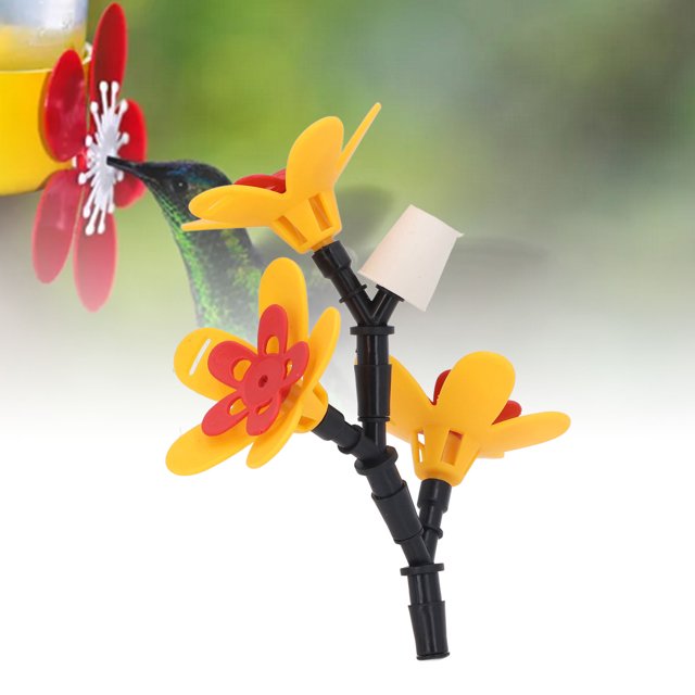 DIY Hummingbird Feeder Kit, Flower Shaped Safe Bird Feeding Kit For Garden Patio, Bottle Recycling