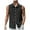 B-Black, variant on Wyobmus Men's Sleeveless Shirts Button Down Beach Tank Top Summer Beach Basic Solid Tee Shirt Vest With Pocket S-2X B-Black