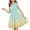 Green, variant on Girls Sleeveless Dress A-Line Gradient Print Starry Glitter Summer Party Dresses for Kids Green Size 11-12 Years