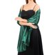 thumbnail image 3 of Chales y envolturas de satén sedoso para vestido de noche de mujer, estola nupcial larga, liviana, elegante y brillante, verde, 3 of 5