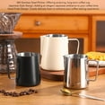 thumbnail image 3 of Milk Frothing Pitcher Stainless Steel Comfort Grip Inner Marking Jug Coffee Latte Art for Home Cafe, 3 of 8