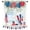Patriotic Heart, variant on 4th of July Valances Curtain Love Heart American Flag Patriotic Curtain for Kitchen Windows Red White Blue Window Curtain for Independence Day, Memorial Day and Veterans Day 54x18 Inch