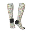 thumbnail image 5 of Lsque Rabbit And Butterfly Printed Crew Socks Men's Women's LightWeight Thin Casual Calf Socks ,Knee High Socks,Cotton Socks, 5 of 9