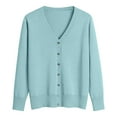 thumbnail image 4 of Hessimy Women's 2025 Winter Fuzzy Popcorn Batwing Sleeve Cardigan Knit Oversized Sherpa Sweater Coat(Light Green,L), 4 of 6