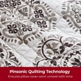 thumbnail image 5 of Mellanni Decorative Throw Pillow Covers with Pinsonic Quilt Stitching, 16x16, Rossete Gray, 2 Count, 5 of 6