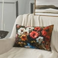 thumbnail image 6 of Haiem Pillowcase for Hair and Skin Queen - Elegant Floral Vase Painting Printed Soft Pillowcase with Envelope Closure-20"x30", 6 of 8