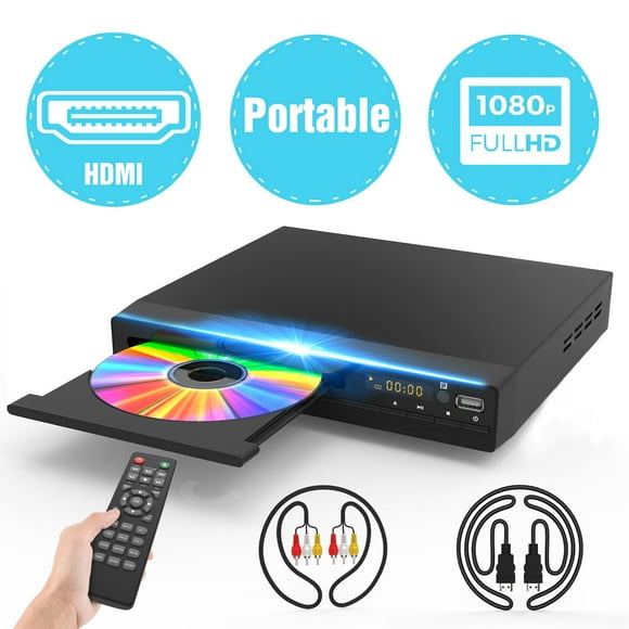DR. J Professional 1080P DVD Player for TV and Home Theater Support Multi Format