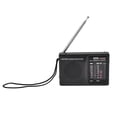 thumbnail image 1 of Radio FM AM Radio portátil de bolsillo con sintonización Manual con enchufe para auriculares externos para oficina interior y exterior, 1 of 5