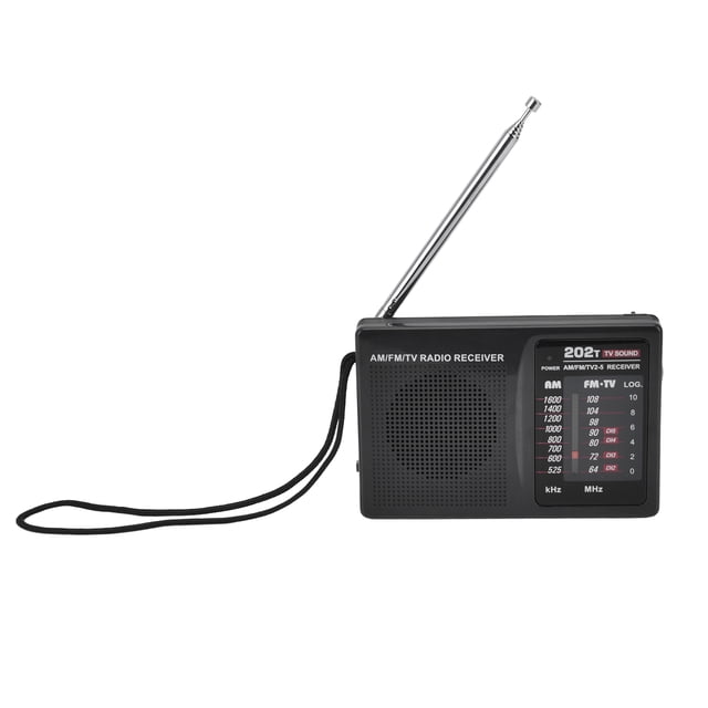 Radio FM AM Radio portátil de bolsillo con sintonización Manual con enchufe para auriculares externos para oficina interior y exterior