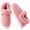 Pink, variant on Knivor Memory Foam Bootie Slippers for Women Men Unisex Corduroy Faux Fur Collar Closed Back House Slippers Plush Fuzzy Warm Indoor Winter Home Shoes for Couples