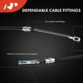 thumbnail image 4 of A-Premium Rear Driver and Passenger Side Parking Brake Cable Assembly Compatible with Chevrolet & GMC Models: Blazer 1998-1999/2002-2005, Jimmy 1998-2001, 2-Door, 2-PC Set - Replace# 15724602, 4 of 9
