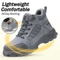 thumbnail image 5 of LAoutun Steel Toe Boots for Men High-top Safety Work Boots Comfort Construction Boots, 5 of 6