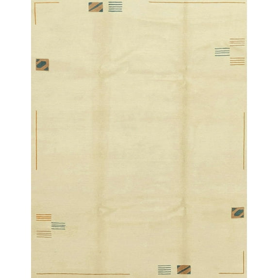 Ahgly Company Indoor Rectangle Abstract Brown Gold Solid Area Rugs, 2' x 3'