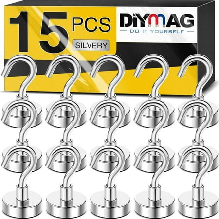 

Magnetic Hooks 25Lbs Strong Heavy Duty Cruise Magnet S-Hooks For Classroom Fridge Hanging Cabins Grill Kitchen Garage Workplace And Office Etc.