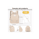 thumbnail image 2 of Mochila Escolar de Moda y Viaje beige, 2 of 4
