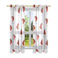 thumbnail image 7 of Yayeee Window Curtains Set of 2 for Living Room Light Filtering 63"x42", Cute Santa Hats Pattern, 7 of 7