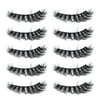 Anna Luxury Makeup 5Pair 3D False Lashes Fluffy Strip Eye Mix lashes Natural Party