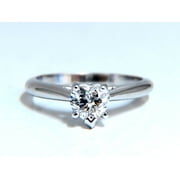 GIA Certified .55ct heart cut diamond solitaire ring platinum classic D/VS