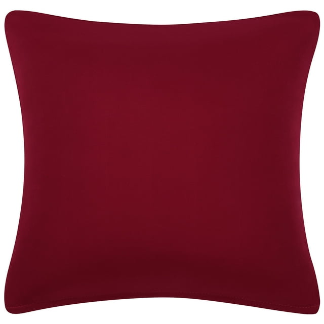 Unique Bargains Housse de Coussin Décorative 18'x18 Pieds en Spandex Extensible pour Canapé, Rouge