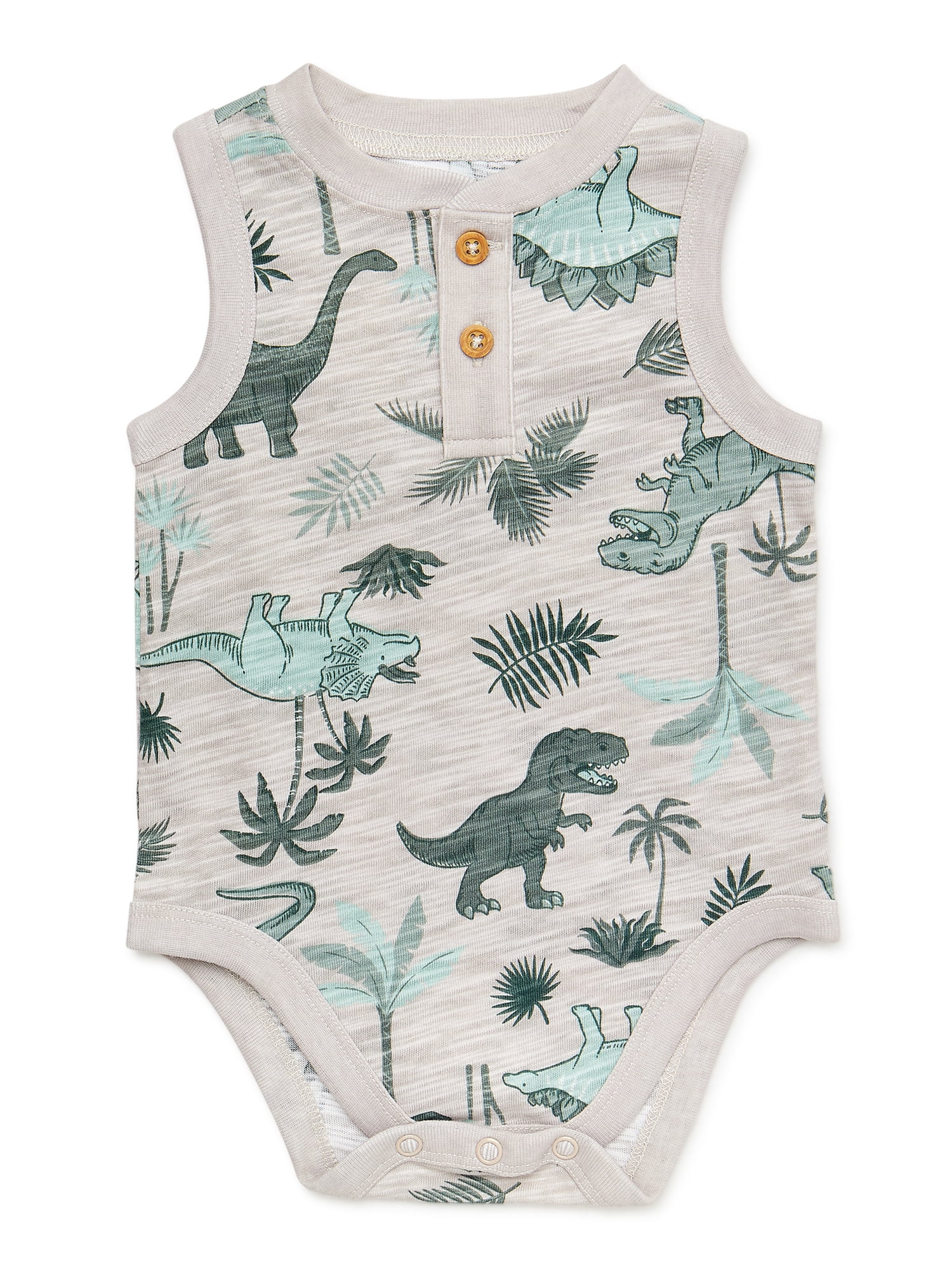 Garanimals Baby Boy Print Tank Cotton Bodysuit, Sizes 024 Months