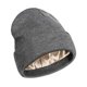 thumbnail image 1 of Gorro holgado y cálido de invierno con interior de seda, ligero y de tamaño universal. Gris, 1 of 9
