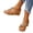 Brown, variant on Women's Low Wedge Heels Sandals Summer Dressy Platform Elastic Ankle Strap Open Toe Flower Shoes
