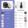 thumbnail image 5 of Gellen Nail Glue Gel for Fake Nails Tips, 1Pc 15g Solid Gel Nail Glue for Press ons Nails with 60ml Nail Glue Remover Set, 5 of 9