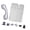 Grey, variant on Double Chamber Inflatable Car Mattress 250kg Capacity 140cm Wide Sleeping Pad Quick Deflate Feature For Family Road Trip