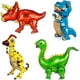 thumbnail image 1 of Paquete de 4 globos gigantes de papel de dinosaurio de pie para decoración de suministros de fiesta de cumpleaños de dinosaurio, 1 of 5