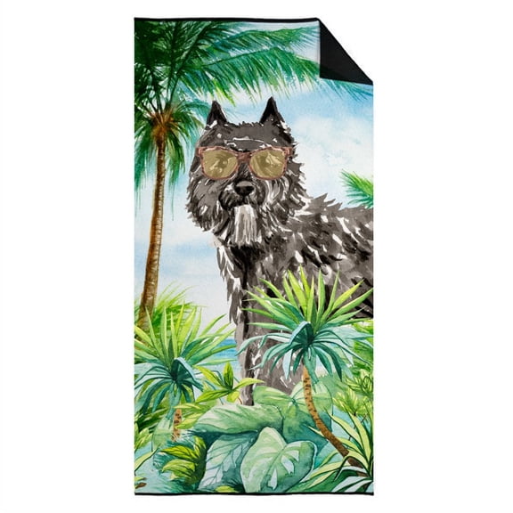 Carolines Treasures CK3021TWL3060 Bouvier des Flandres Premium Beach Towel 30W X 60H multicolor