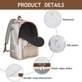 thumbnail image 4 of Unisex Vintage Style Bohemian Backpack, Boho Print Zipper Bag with Front Pocket, Durable Rucksack for School College Work Travel, Wonderful Gift, 4 of 5