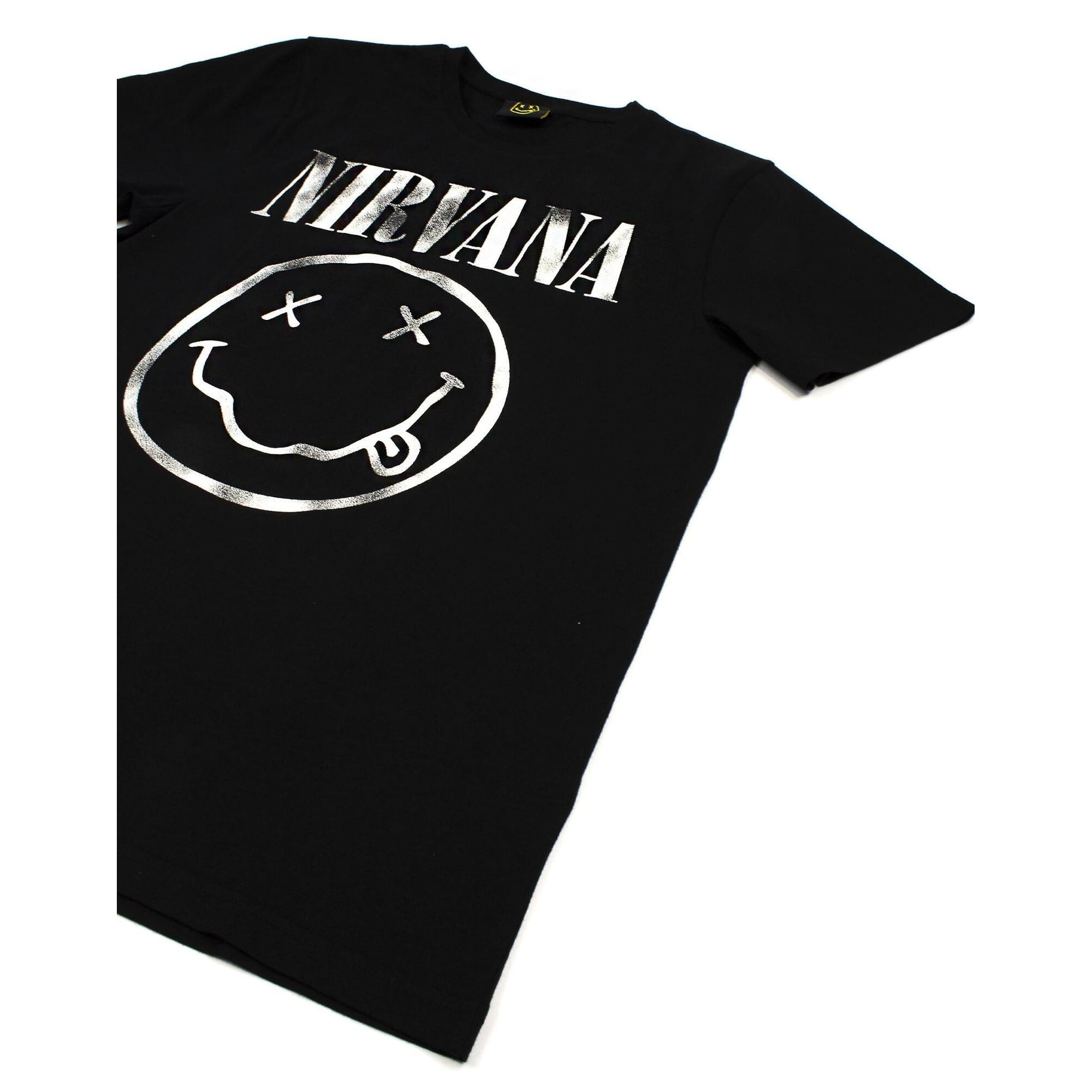 Nirvana Mens Smiley Logo T-Shirt 