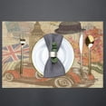 thumbnail image 2 of Vintage London Placemats Set of 4 Rectangle Table Mats Washable Heat-Resistant Place Mat for Kitchen Dining Table Decor Indoor Outdoor, 2 of 5