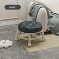 thumbnail image 2 of Tabourets Bas à Roulettes avec Roue Universelle Pivotante à 360 Degrés en Cuir PU Tabouret Rond Roulant avec Roues Silencieuses pour Maison Bureau Garage Magasin Entraînement Physique, 2 of 8