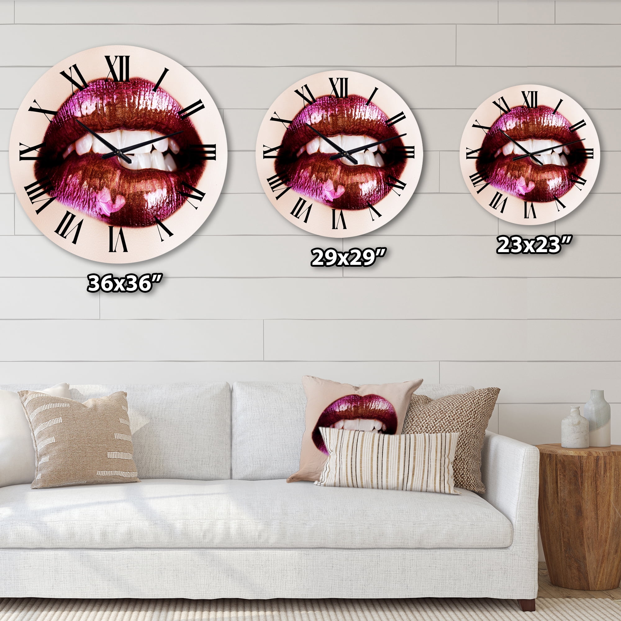 Designart 1 in Modern,Contemporary Wall Clock